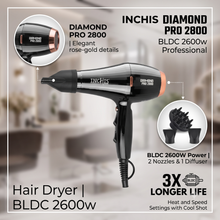 Load image into Gallery viewer, Diamond Pro 2800 Hair Dryer BLDC 2600W