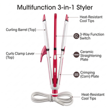 Load image into Gallery viewer, Inchis 3 In 1 Hair Styler Hair Straightener
